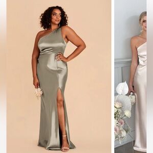 Moss Green Birdy Grey Dress